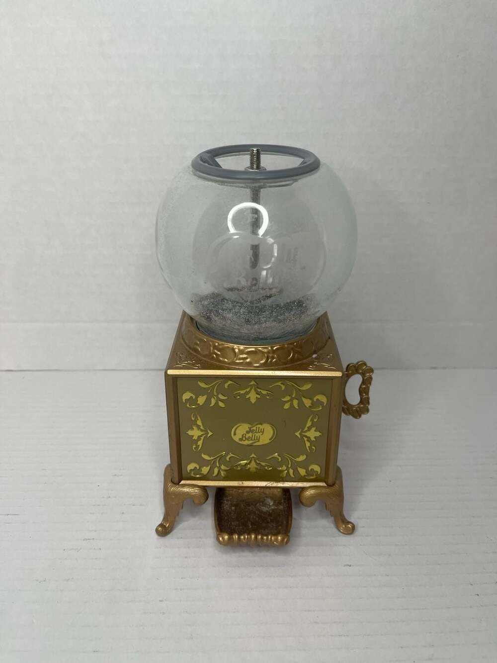 Jelly Belly Antique Style Gold Filigree Candy Dispenser Machine 2007